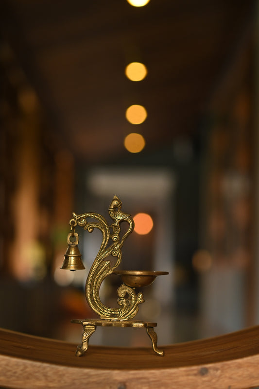 Brass Fancy Oil Lamp