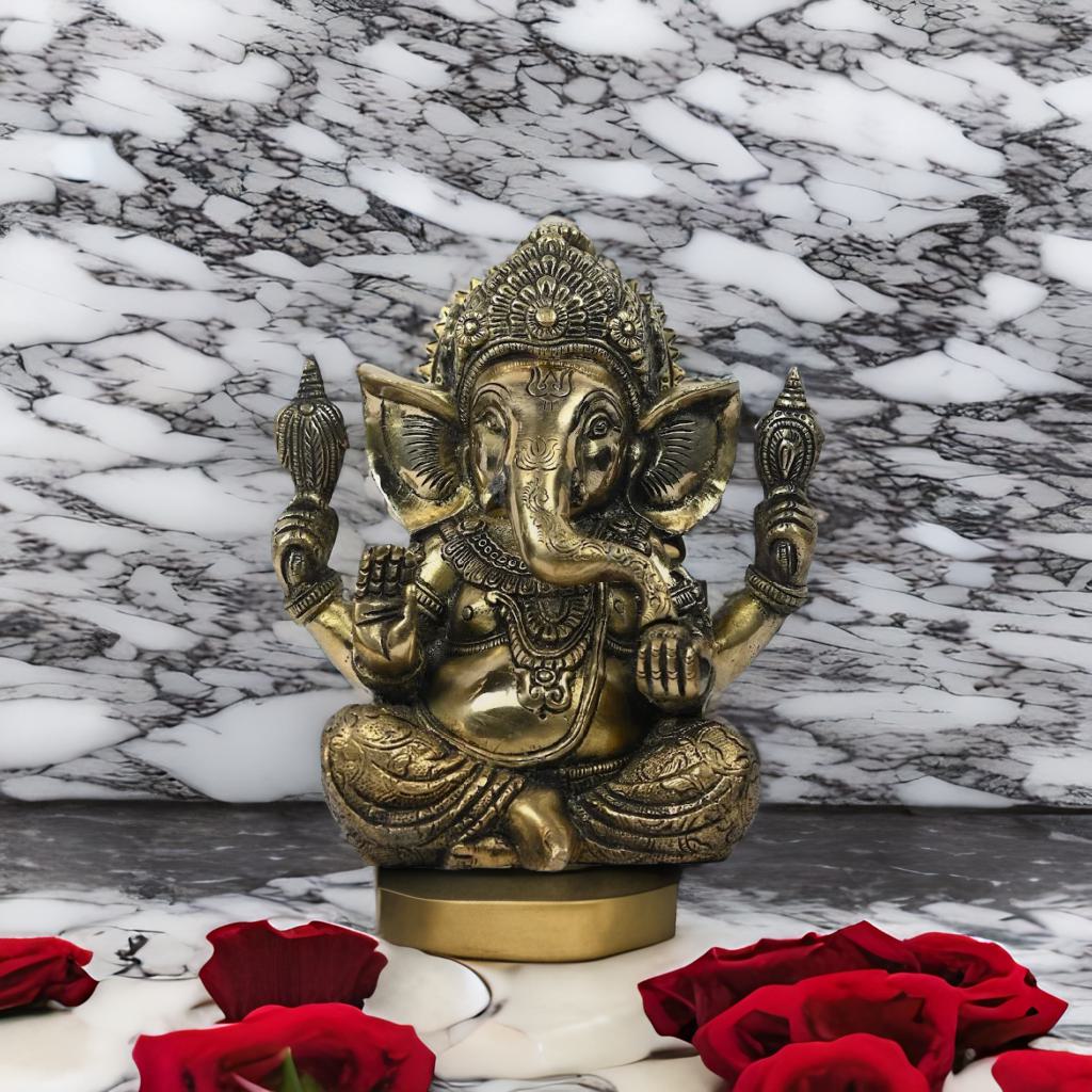 Ganesha Premium Brass Idol