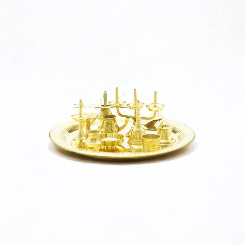 Brass Ashta mangalya Set